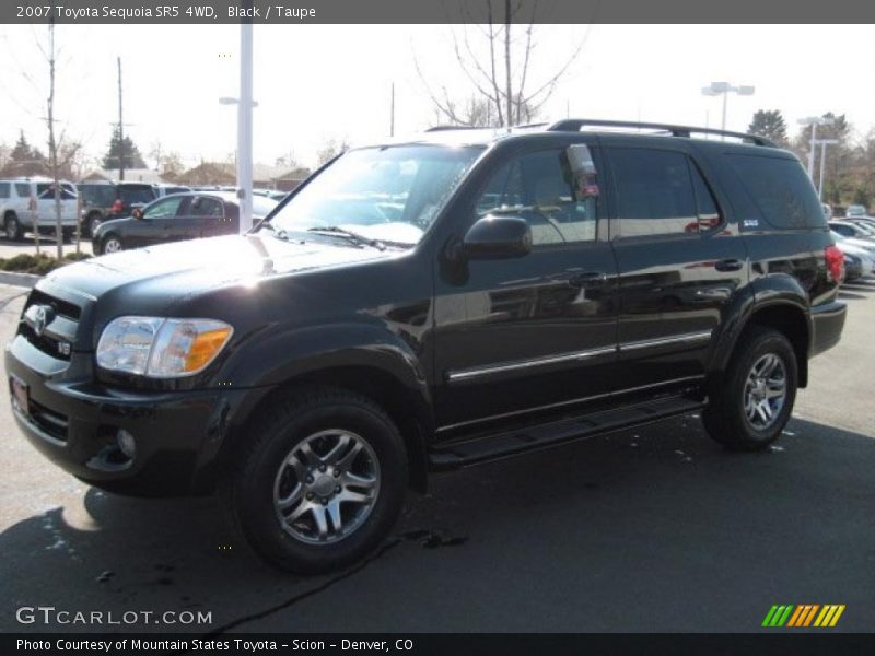 Black / Taupe 2007 Toyota Sequoia SR5 4WD