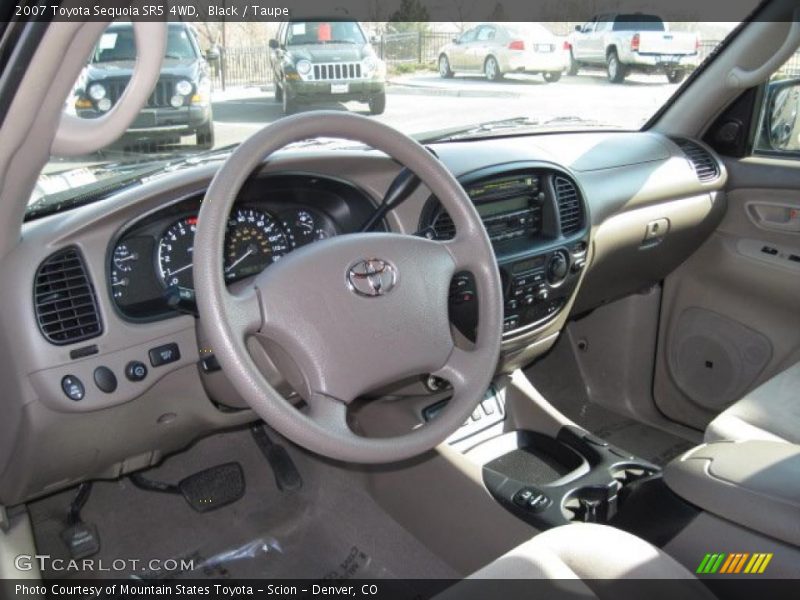 Black / Taupe 2007 Toyota Sequoia SR5 4WD