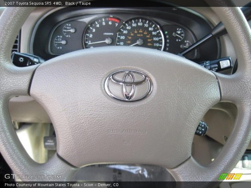 Black / Taupe 2007 Toyota Sequoia SR5 4WD