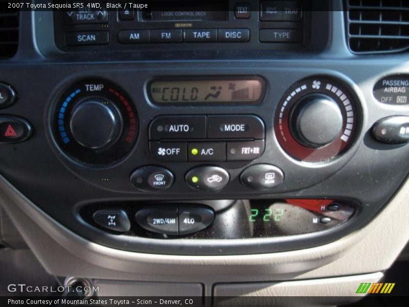 Black / Taupe 2007 Toyota Sequoia SR5 4WD