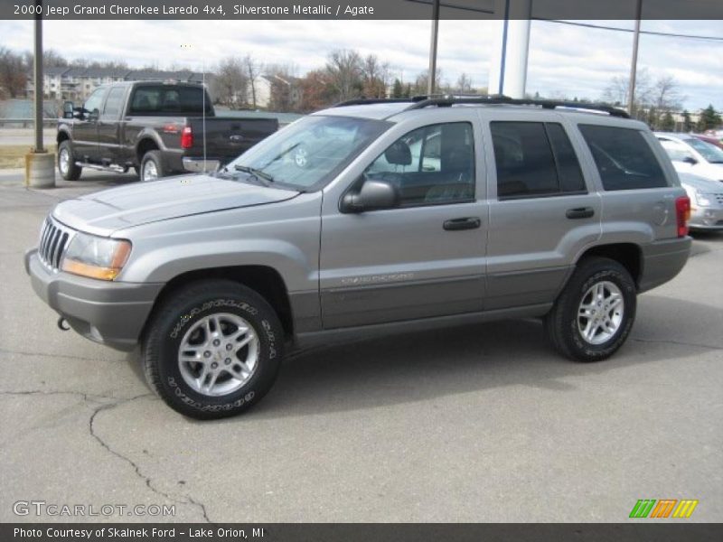 Silverstone Metallic / Agate 2000 Jeep Grand Cherokee Laredo 4x4