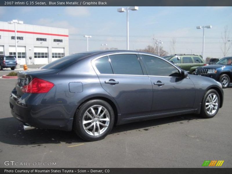 Blue Slate Metallic / Graphite Black 2007 Infiniti G 35 Sedan