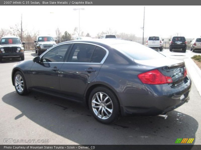 Blue Slate Metallic / Graphite Black 2007 Infiniti G 35 Sedan