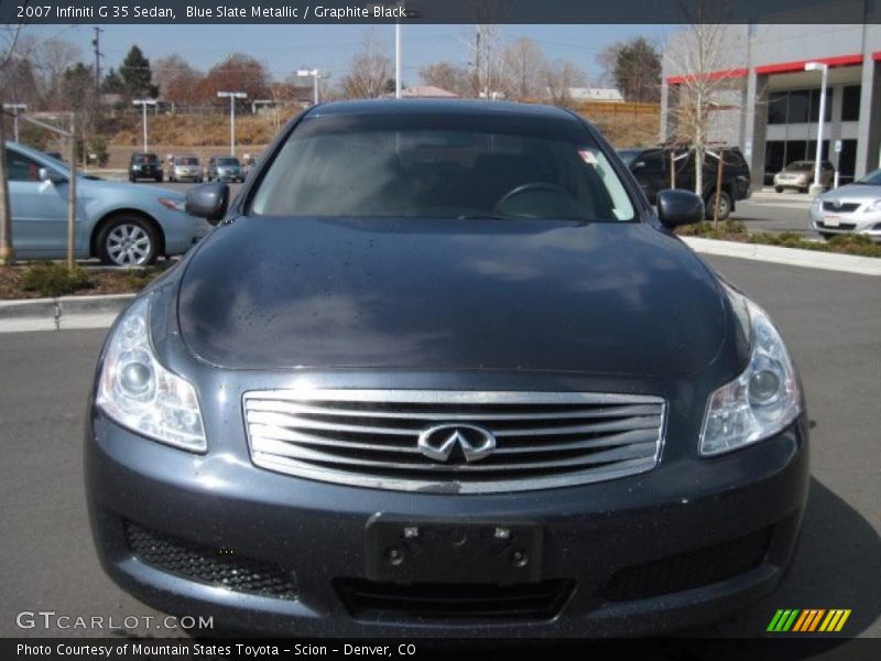 Blue Slate Metallic / Graphite Black 2007 Infiniti G 35 Sedan