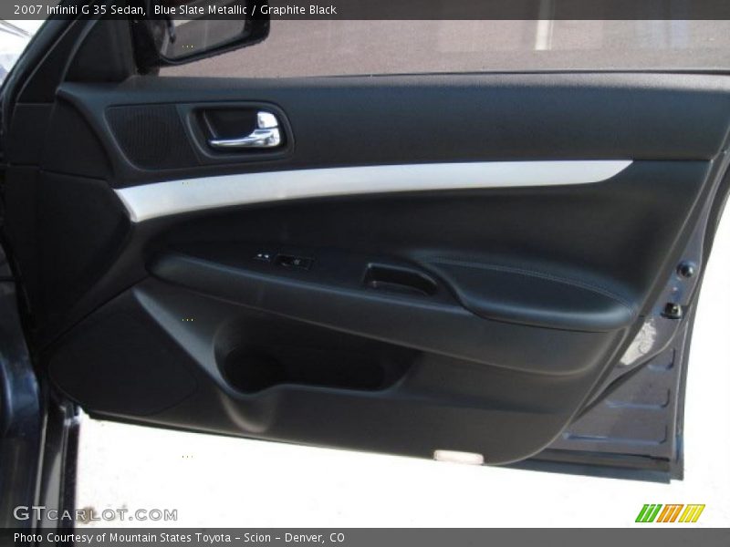 Blue Slate Metallic / Graphite Black 2007 Infiniti G 35 Sedan