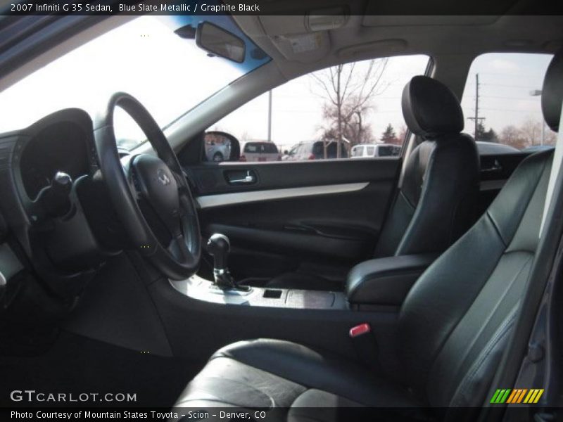 Blue Slate Metallic / Graphite Black 2007 Infiniti G 35 Sedan