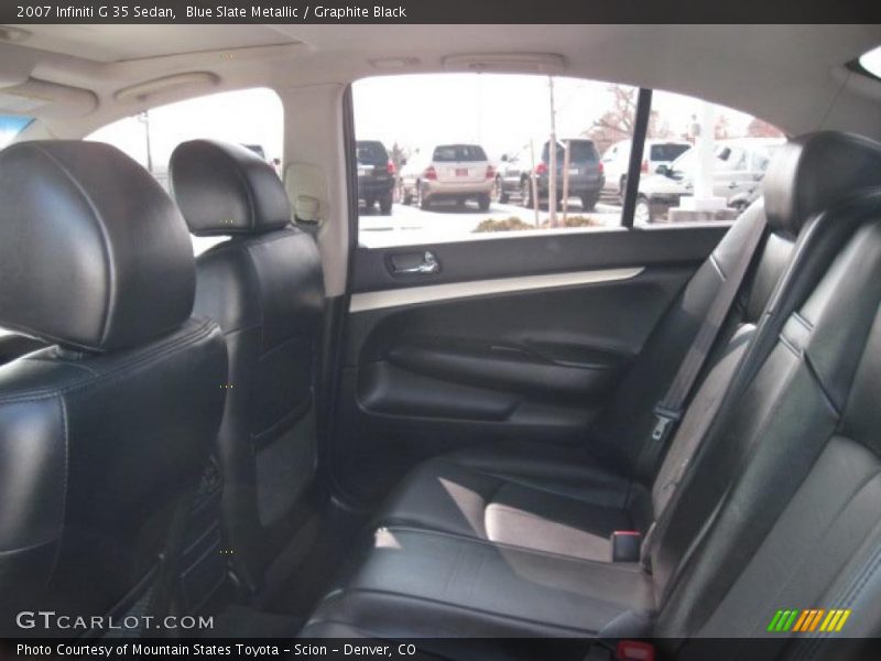 Blue Slate Metallic / Graphite Black 2007 Infiniti G 35 Sedan