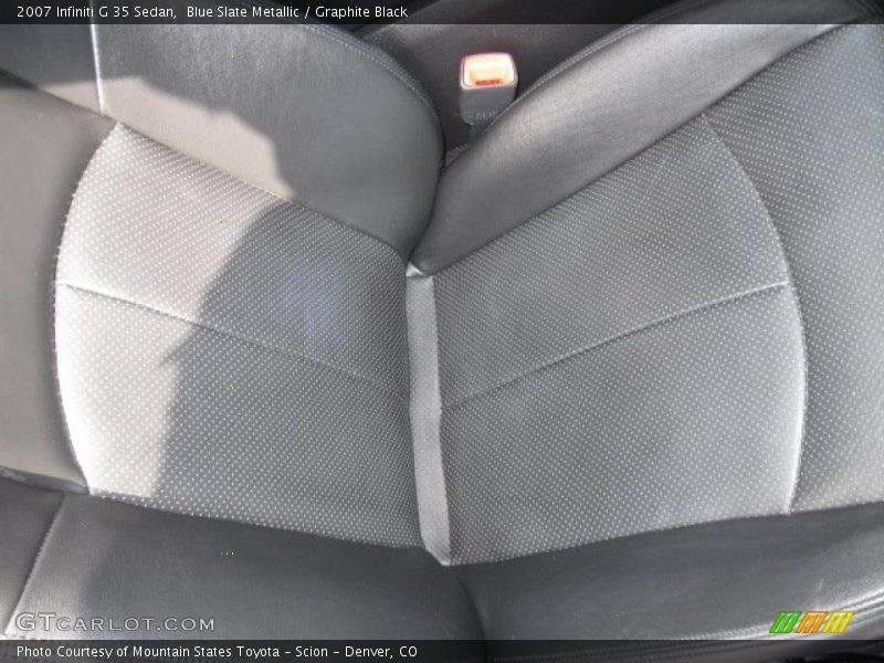 Blue Slate Metallic / Graphite Black 2007 Infiniti G 35 Sedan
