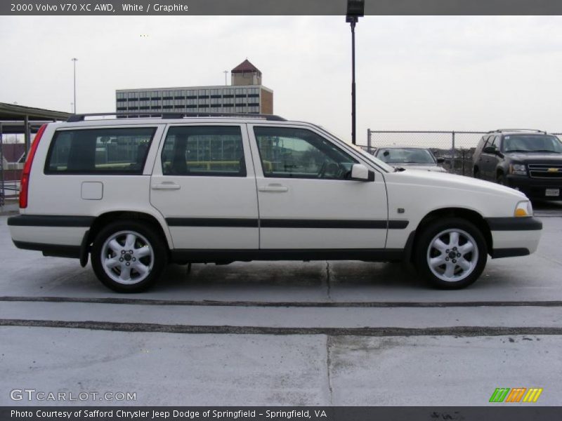 White / Graphite 2000 Volvo V70 XC AWD