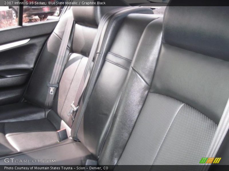 Blue Slate Metallic / Graphite Black 2007 Infiniti G 35 Sedan