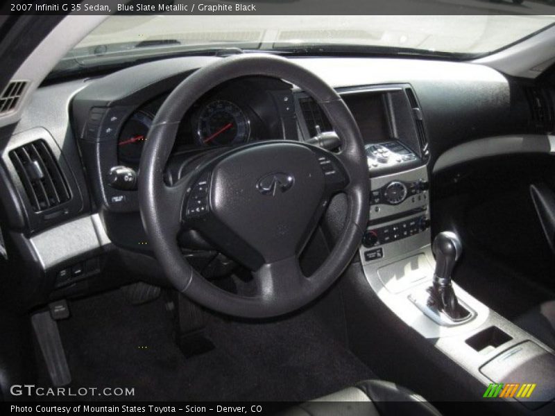 Blue Slate Metallic / Graphite Black 2007 Infiniti G 35 Sedan