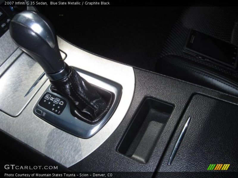 Blue Slate Metallic / Graphite Black 2007 Infiniti G 35 Sedan