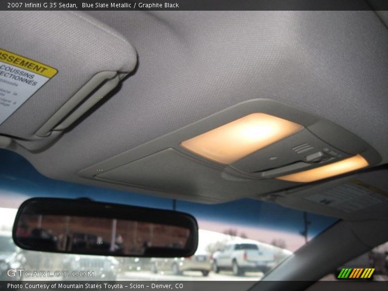 Blue Slate Metallic / Graphite Black 2007 Infiniti G 35 Sedan