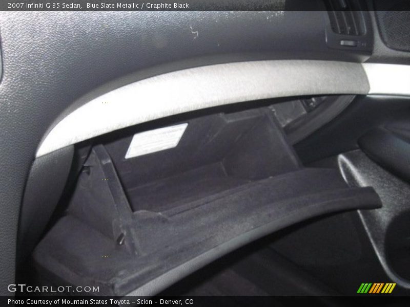 Blue Slate Metallic / Graphite Black 2007 Infiniti G 35 Sedan