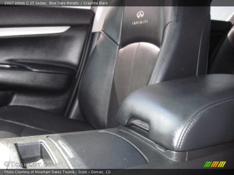 Blue Slate Metallic / Graphite Black 2007 Infiniti G 35 Sedan