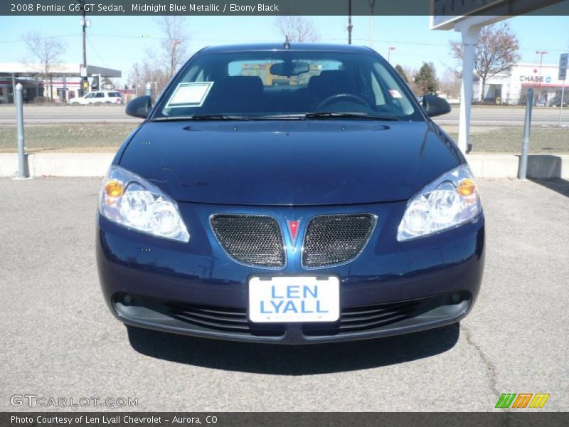 Midnight Blue Metallic / Ebony Black 2008 Pontiac G6 GT Sedan