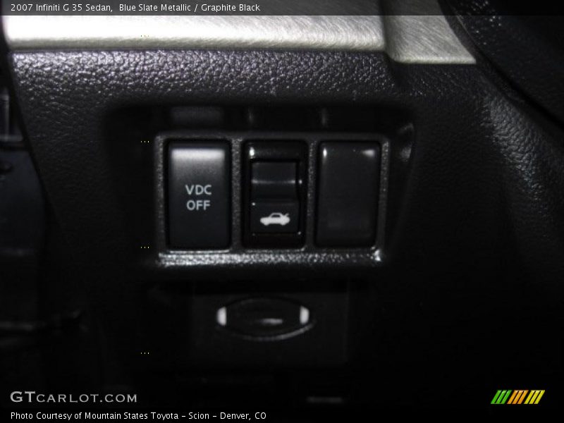 Blue Slate Metallic / Graphite Black 2007 Infiniti G 35 Sedan