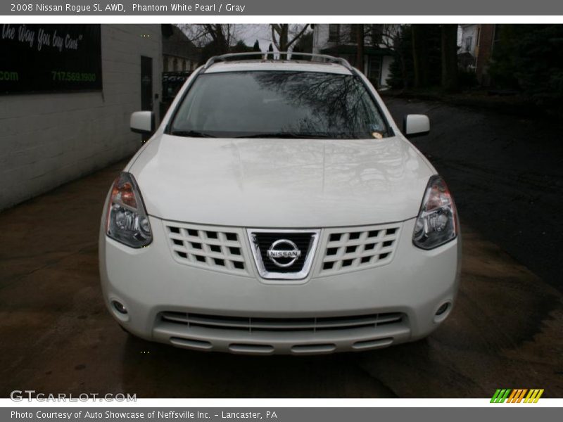 Phantom White Pearl / Gray 2008 Nissan Rogue SL AWD