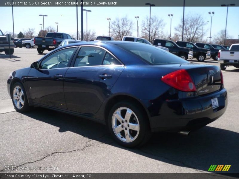 Midnight Blue Metallic / Ebony Black 2008 Pontiac G6 GT Sedan