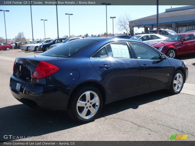 Midnight Blue Metallic / Ebony Black 2008 Pontiac G6 GT Sedan