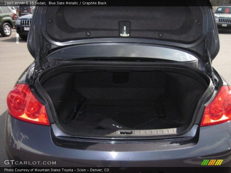 Blue Slate Metallic / Graphite Black 2007 Infiniti G 35 Sedan