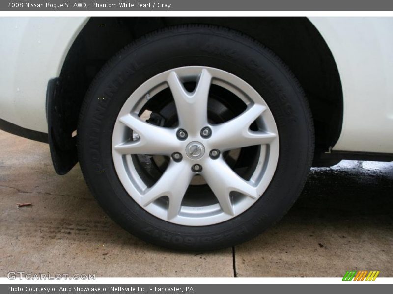 Phantom White Pearl / Gray 2008 Nissan Rogue SL AWD