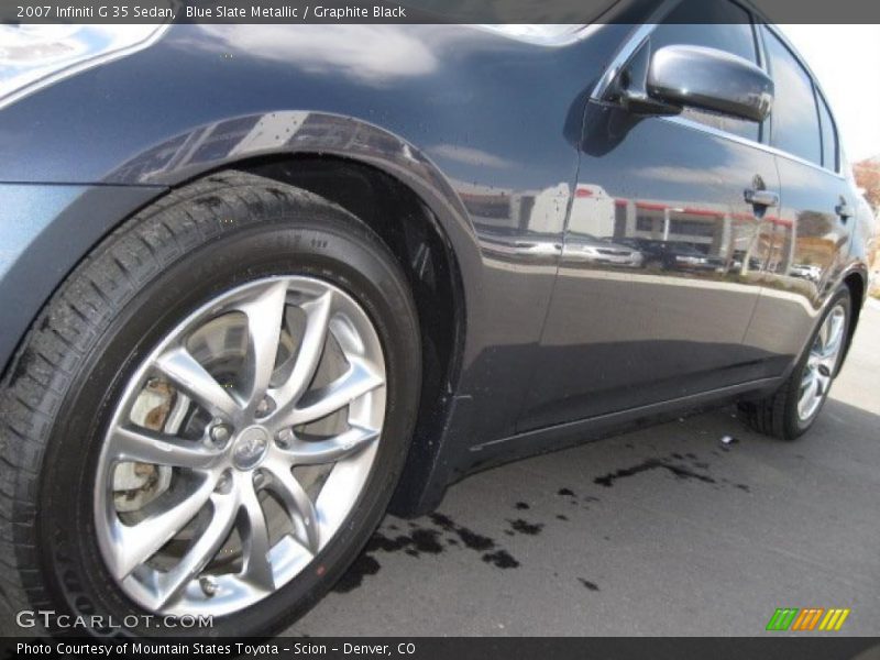 Blue Slate Metallic / Graphite Black 2007 Infiniti G 35 Sedan