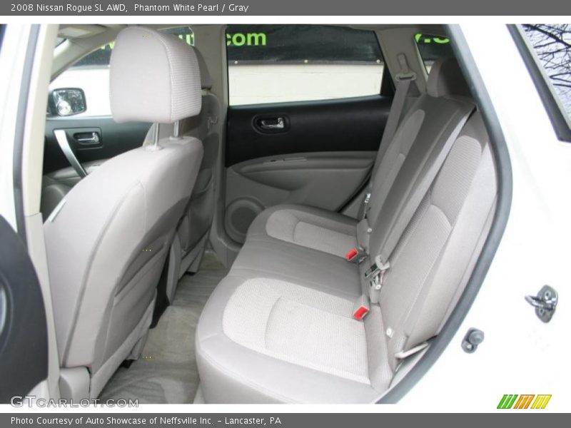 Phantom White Pearl / Gray 2008 Nissan Rogue SL AWD