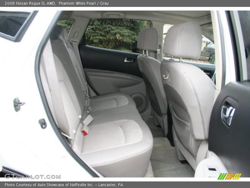 Phantom White Pearl / Gray 2008 Nissan Rogue SL AWD