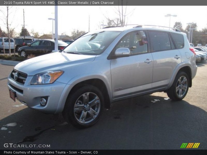 Classic Silver Metallic / Dark Charcoal 2010 Toyota RAV4 Sport V6 4WD