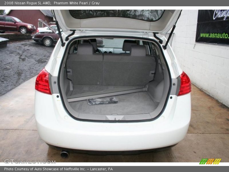 Phantom White Pearl / Gray 2008 Nissan Rogue SL AWD