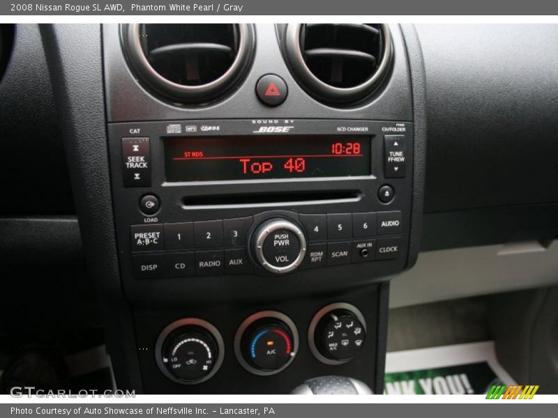 Phantom White Pearl / Gray 2008 Nissan Rogue SL AWD