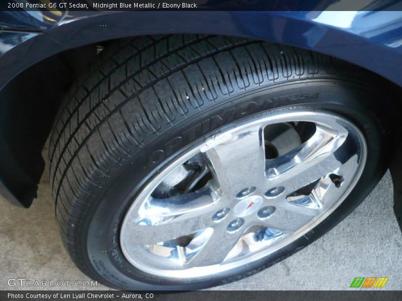 Midnight Blue Metallic / Ebony Black 2008 Pontiac G6 GT Sedan