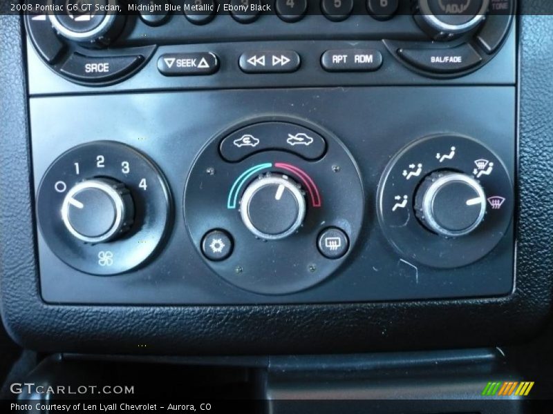 Midnight Blue Metallic / Ebony Black 2008 Pontiac G6 GT Sedan