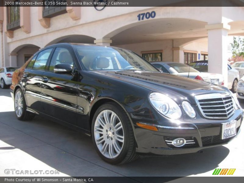 Sienna Black Metallic / Cashmere 2008 Mercedes-Benz E 350 Sedan