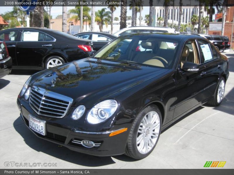 Sienna Black Metallic / Cashmere 2008 Mercedes-Benz E 350 Sedan