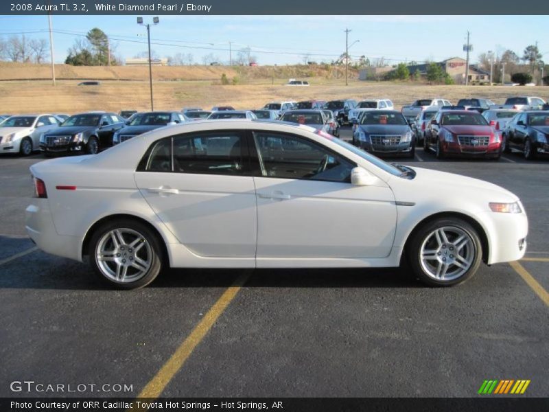 White Diamond Pearl / Ebony 2008 Acura TL 3.2
