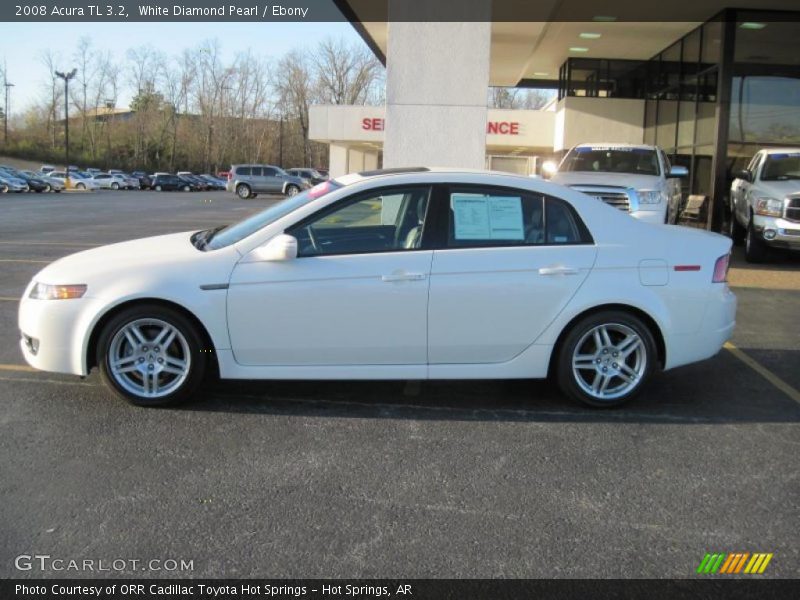 White Diamond Pearl / Ebony 2008 Acura TL 3.2