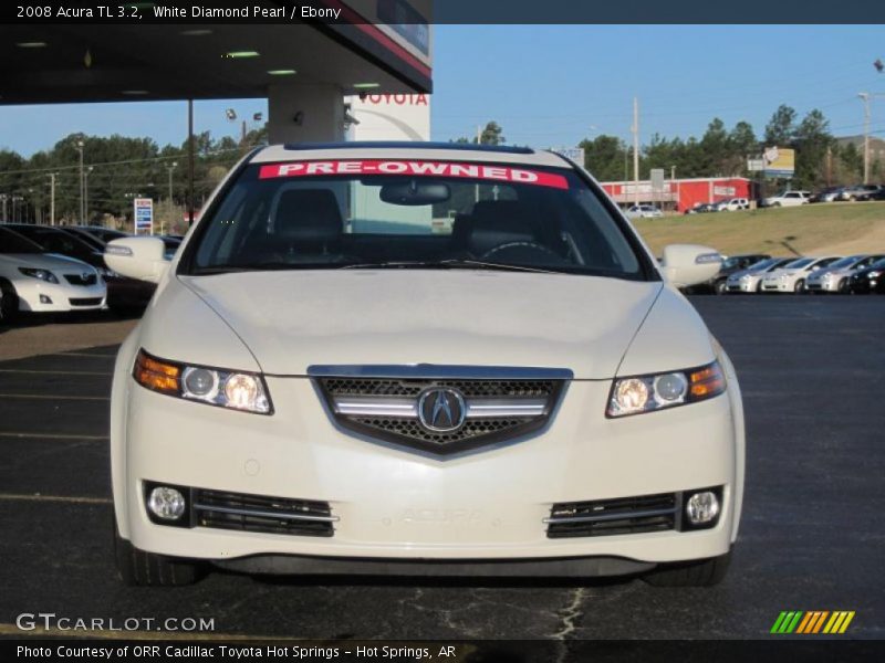 White Diamond Pearl / Ebony 2008 Acura TL 3.2