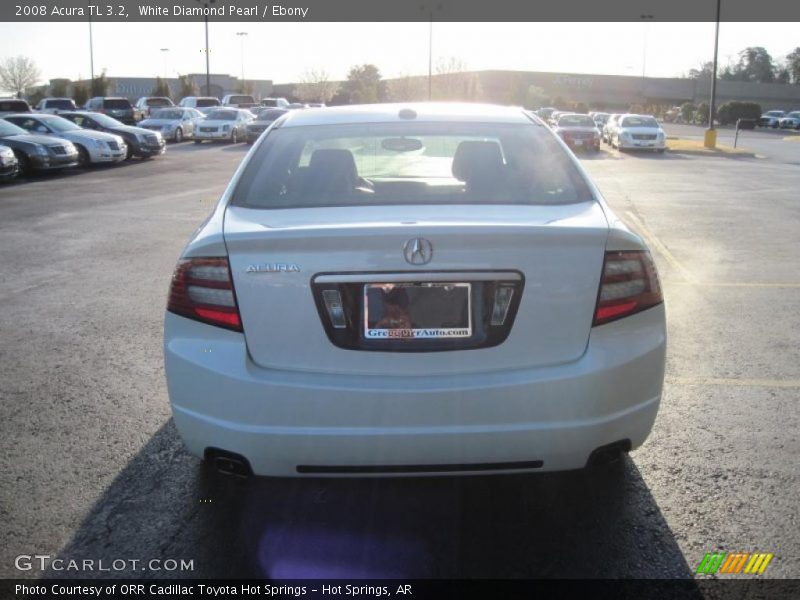 White Diamond Pearl / Ebony 2008 Acura TL 3.2