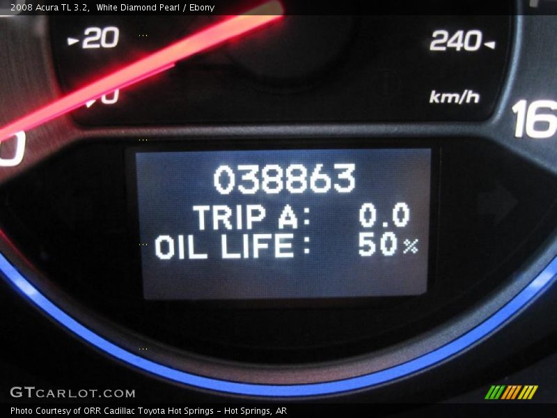 White Diamond Pearl / Ebony 2008 Acura TL 3.2