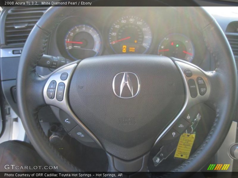 White Diamond Pearl / Ebony 2008 Acura TL 3.2