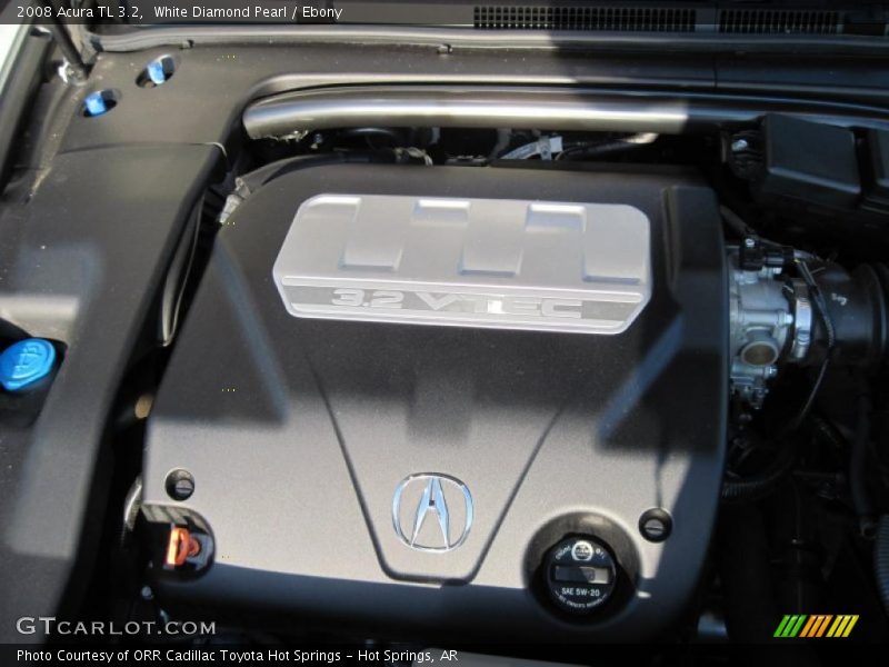 White Diamond Pearl / Ebony 2008 Acura TL 3.2