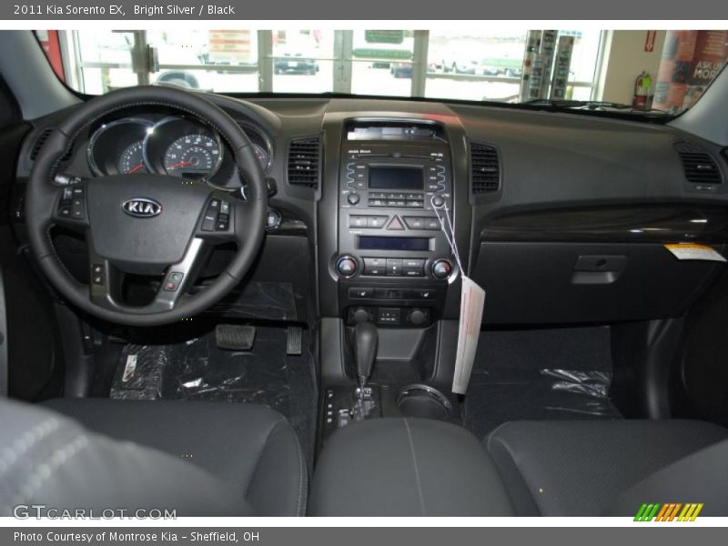 Bright Silver / Black 2011 Kia Sorento EX