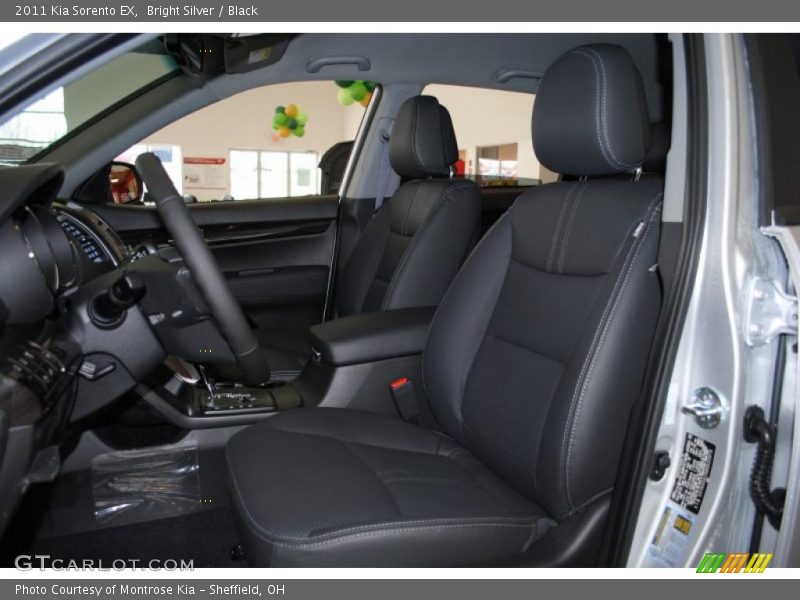 Bright Silver / Black 2011 Kia Sorento EX