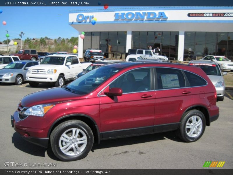 Tango Red Pearl / Gray 2010 Honda CR-V EX-L