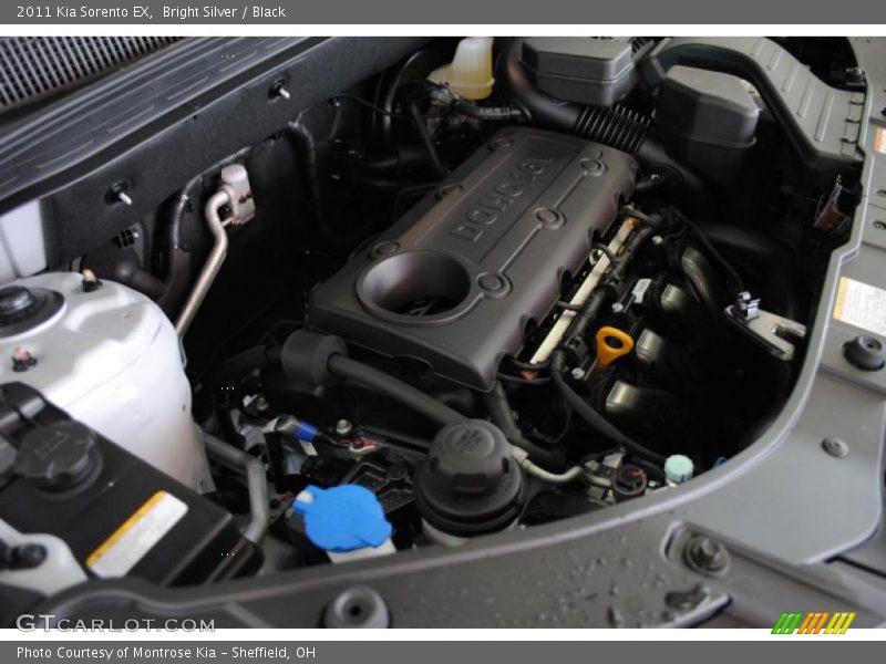 Bright Silver / Black 2011 Kia Sorento EX