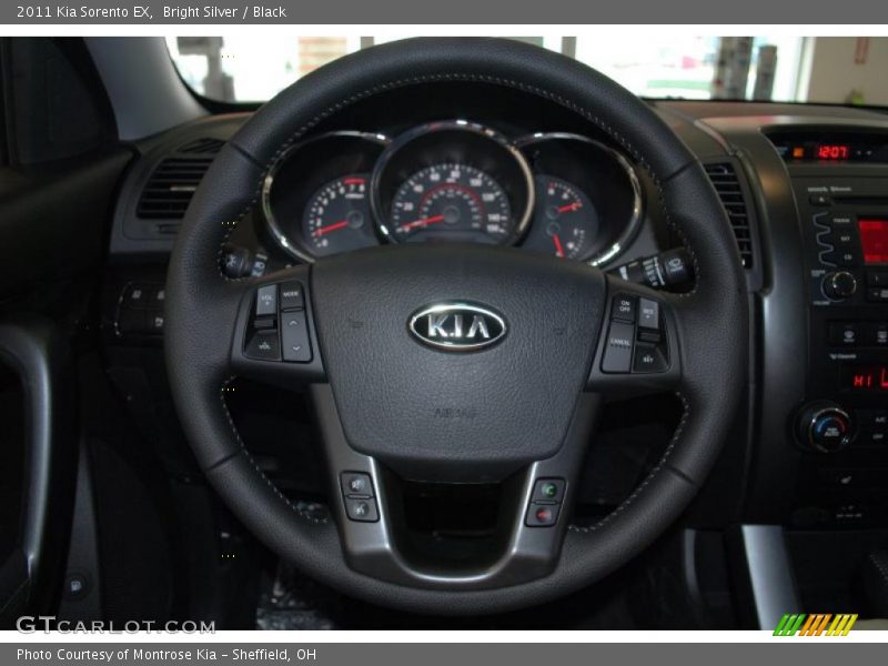 Bright Silver / Black 2011 Kia Sorento EX