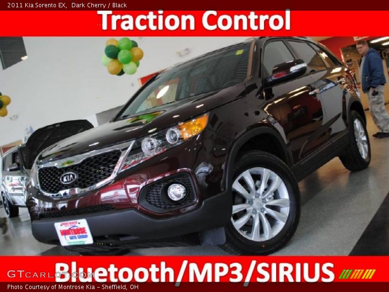 Dark Cherry / Black 2011 Kia Sorento EX