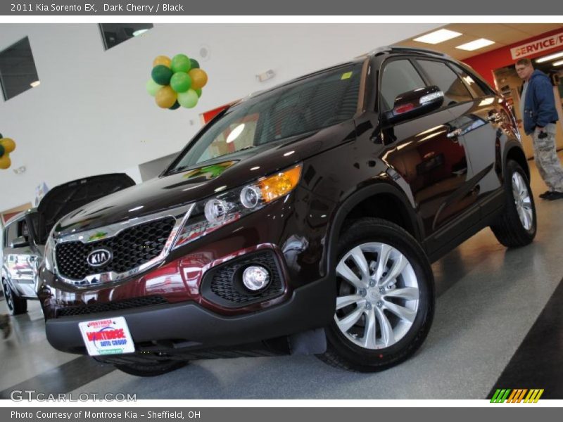 Dark Cherry / Black 2011 Kia Sorento EX